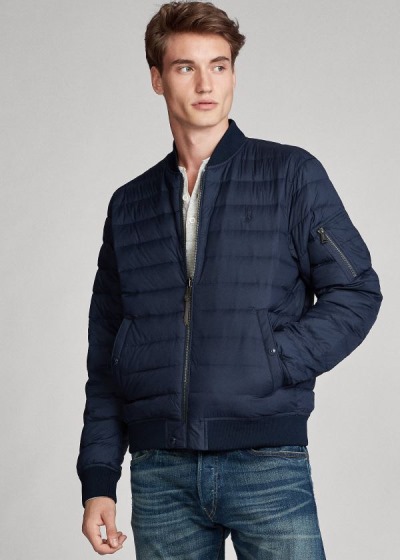 Polo Ralph Lauren Packable Bomber Jakke Herre Danmark (RWLOI9561)